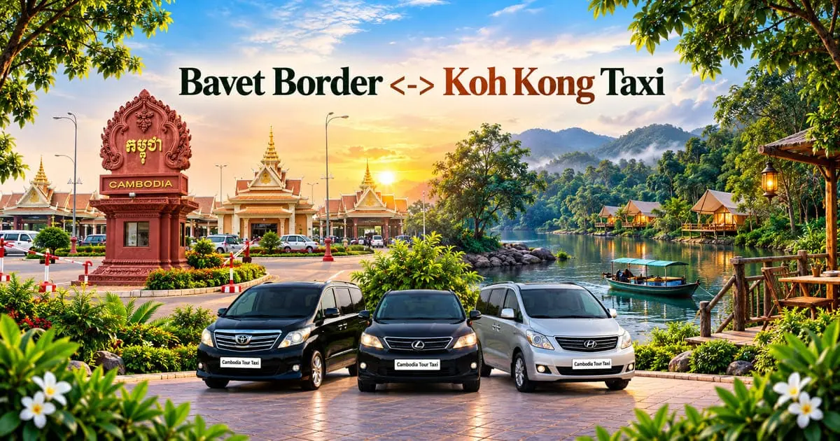Bavet Border to Koh Kong Taxi – Safe, Reliable Private Transfer with a Comfortable Vehicle and Professional Driver in Cambodia