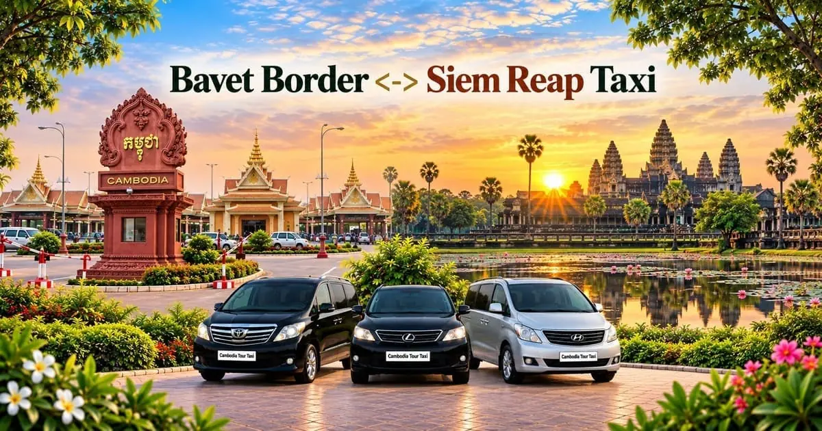 Bavet Border to Siem Reap Taxi – Safe, Reliable Private Transfer with Comfortable Vehicle and Professional Driver in Cambodia