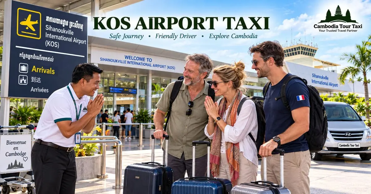 KTI Airport Taxi Phnom Penh with professional Cambodia Tour Taxi driver providing safe and reliable private airport transfer service