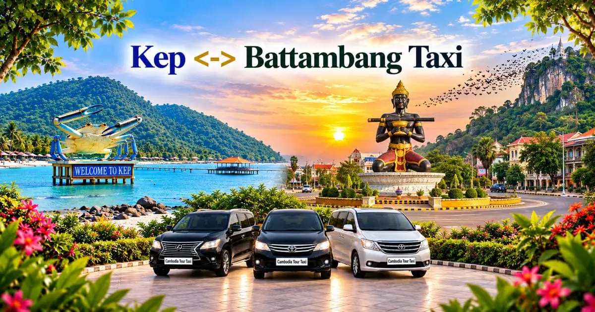 Kep to Battambang Taxi – Safe, Reliable Private Transfer with Comfortable Vehicle and Professional Driver in Cambodia