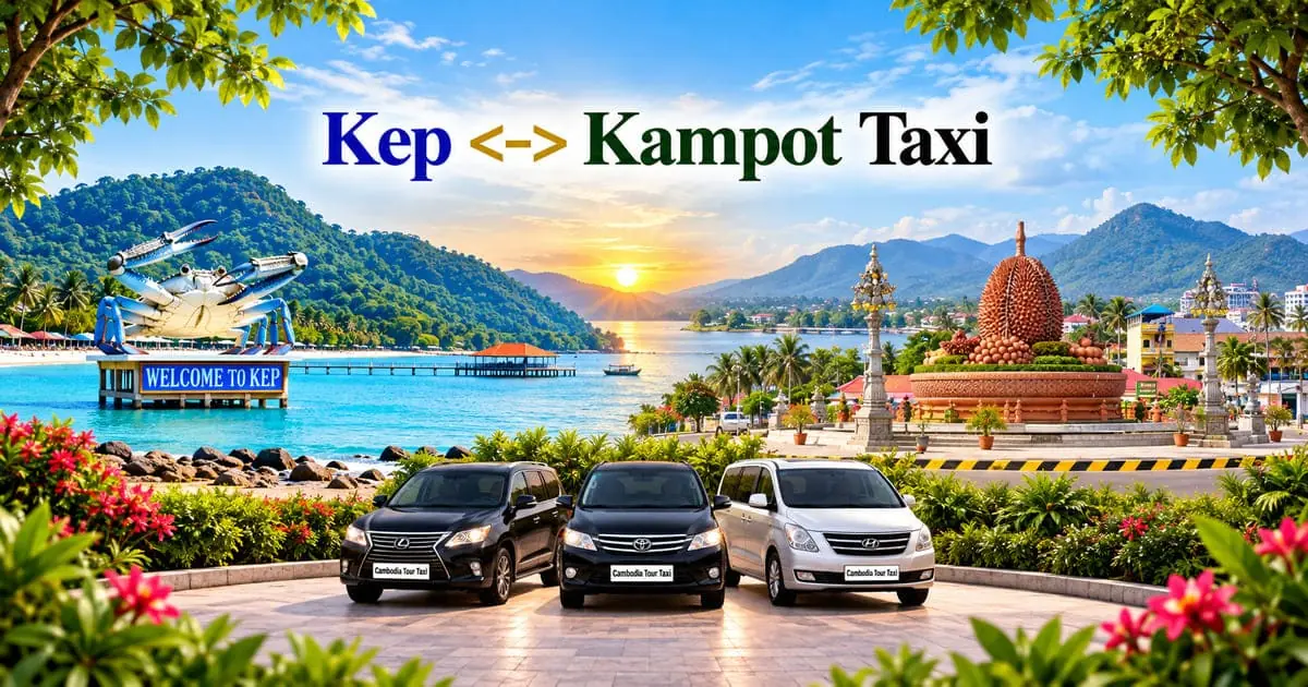 Kep to Kampot Taxi – Safe, Reliable Private Transfer with Comfortable Vehicle and Professional Driver in Cambodia