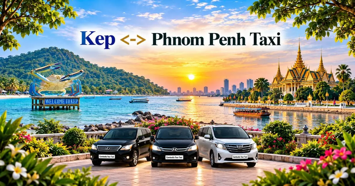 Kep to Phnom Penh Taxi – Safe, Reliable Private Transfer with Comfortable Vehicle and Professional Driver in Cambodia