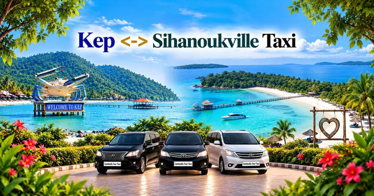 Kep to Sihanoukville Taxi – Safe, Reliable Private Transfer with Comfortable Vehicle and Professional Driver in Cambodia