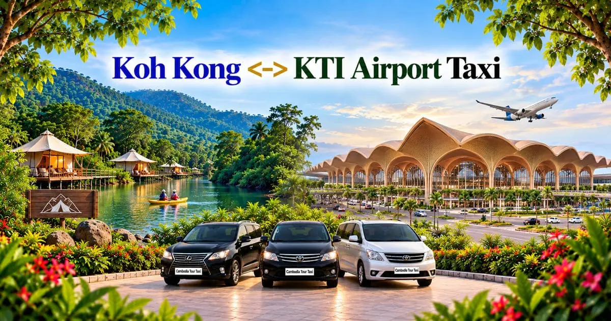Koh Kong to KTI Airport Taxi – Safe, Reliable Private Airport Transfer with Comfortable Vehicle and Professional Driver in Cambodia