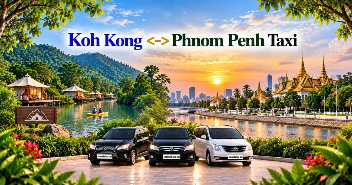 Koh Kong to Phnom Penh Taxi – Safe, Reliable Private Transfer with Comfortable Vehicle and Professional Driver in Cambodia