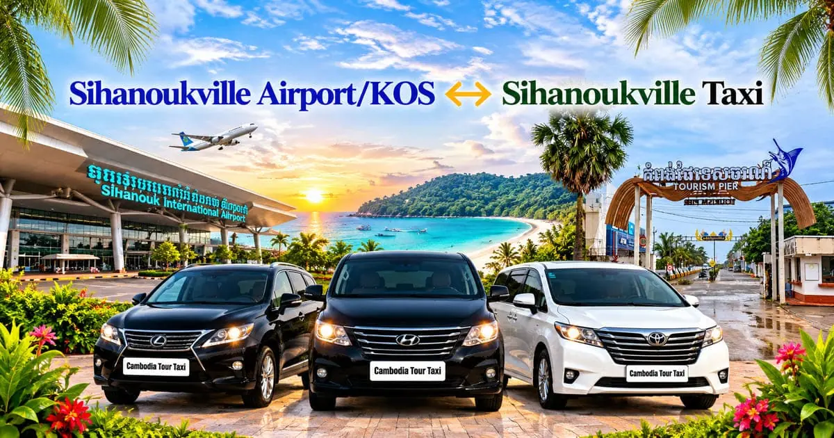KOS Airport to Sihanoukville City Taxi – Safe, Reliable Private Airport Transfer with Comfortable Vehicle and Professional Driver in Cambodia