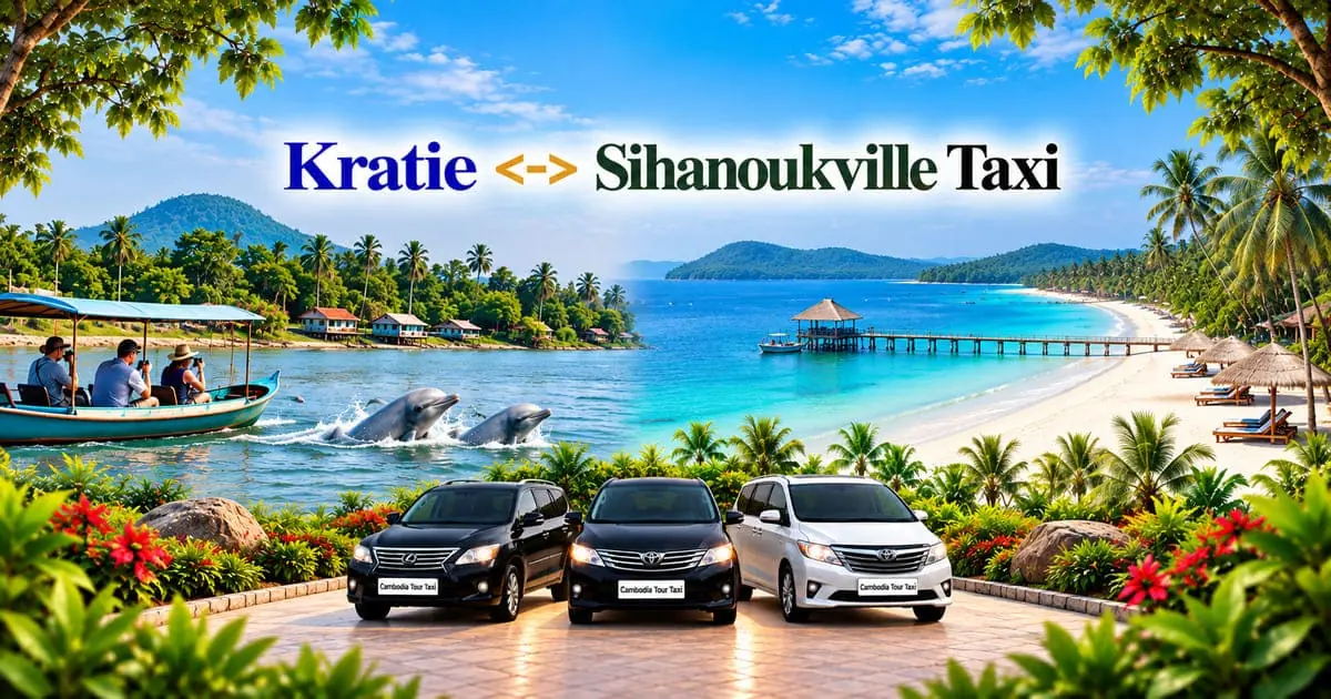 Kratie to Sihanoukville Taxi – Safe, Reliable Private Transfer with Comfortable Vehicle and Professional Driver in Cambodia