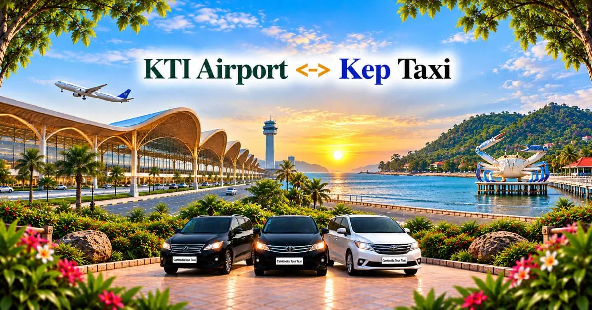 KTI Airport to Kep Taxi – Safe, Reliable Private Airport Transfer with Comfortable Vehicle and Professional Driver in Cambodia