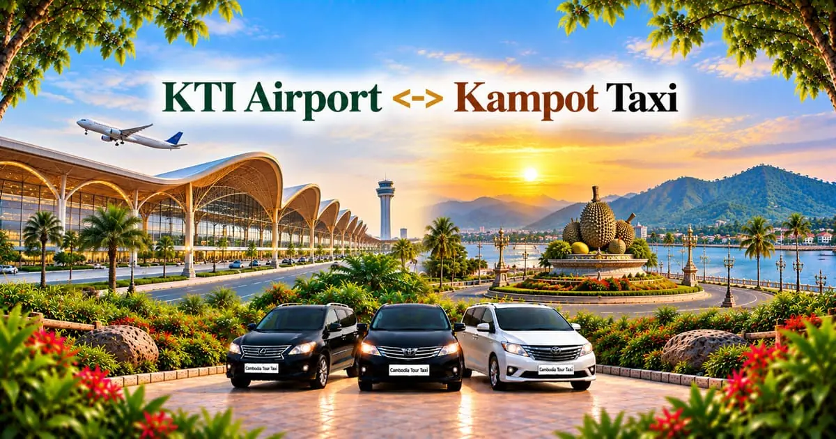 KTI Airport to Kampot Taxi – Safe, Reliable & Comfortable Private Airport Transfer KTI Airport to Kampot Taxi – Safe, Reliable Private Airport Transfer with Comfortable Vehicle and Professional Driver in Cambodia