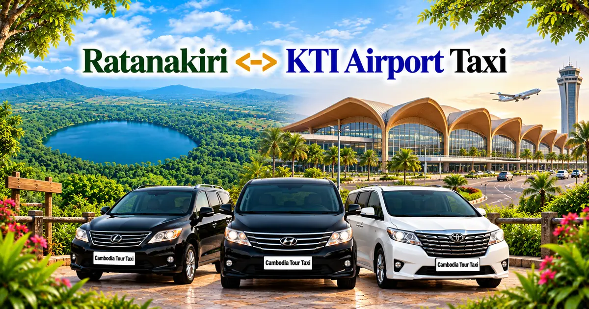 Ratanakiri to KTI Airport Taxi – Reliable, Comfortable & Private Airport Transfer with a Professional Driver
