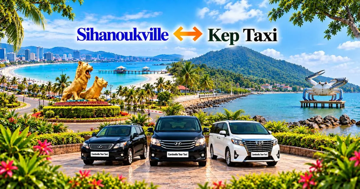 Sihanoukville to Kep Taxi – Safe, Reliable Private Transfer with Comfortable Vehicle and Professional Driver in Cambodia