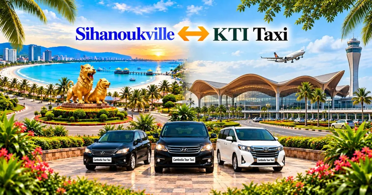 KOS Airport to Phnom Penh Taxi – Safe, Reliable Private Airport Transfer with Comfortable Vehicle and Professional Driver in Cambodia