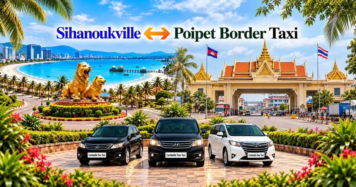 Sihanoukville to Poipet Border Taxi – Safe, Reliable Private Transfer with Comfortable Vehicle and Professional Driver in Cambodia.